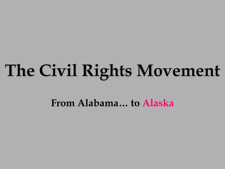 the civil rights movement