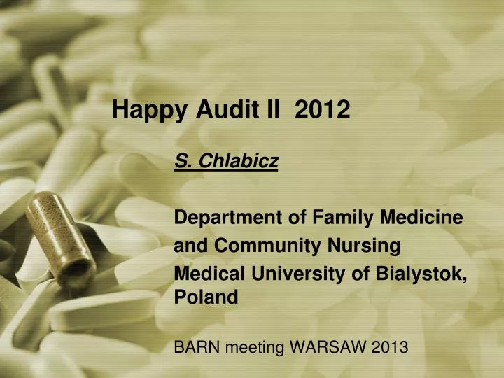 happy audit ii 2012