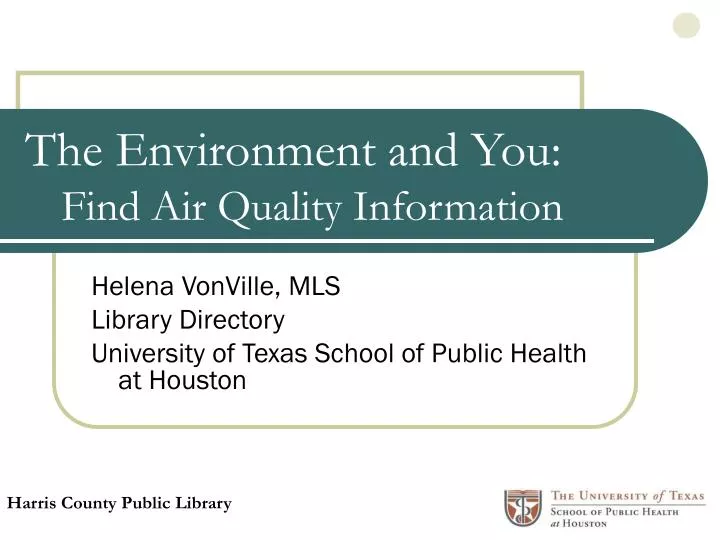 the environment and you find air quality information