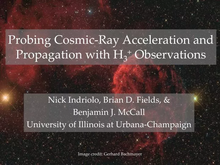 probing cosmic ray acceleration and propagation with h 3 observations