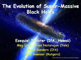 The Evolution of Super-Massive Black Holes