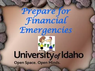 Prepare for Financial Emergencies