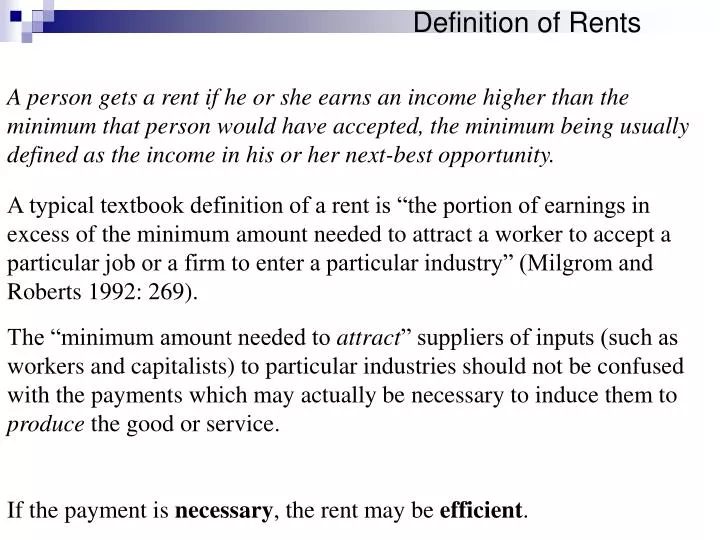definition of rents