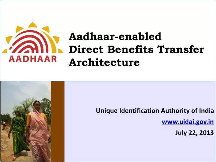 aadhaar enabled direct benefits transfer architecture