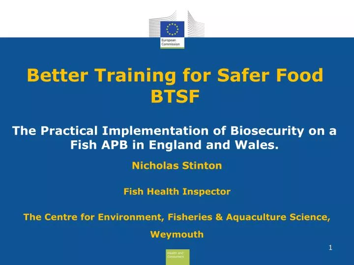 better training for safer food btsf