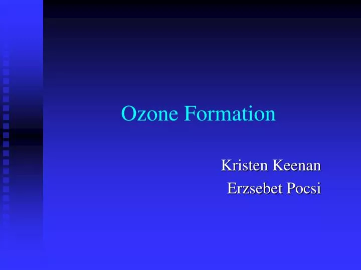 ozone formation