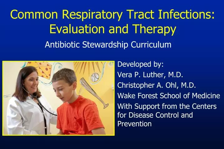common respiratory tract infections evaluation and therapy