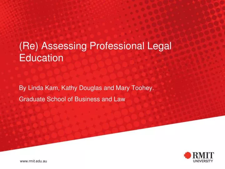 re assessing professional legal education