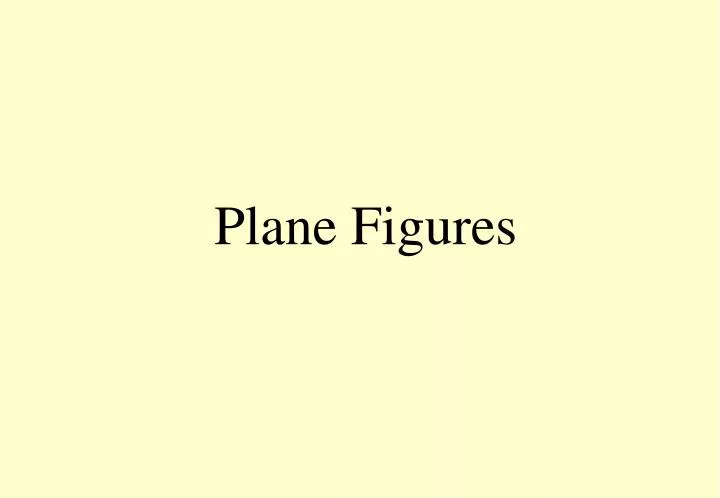 plane figures