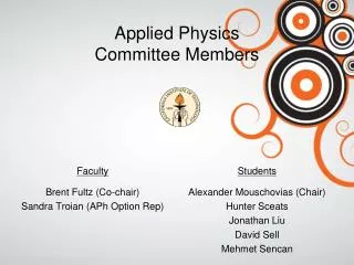 Applied Physics Committee Members