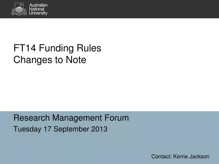 ft14 funding rules changes to note