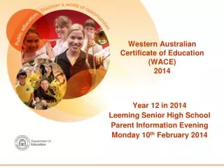 Western Australian Certificate of Education (WACE) 2014