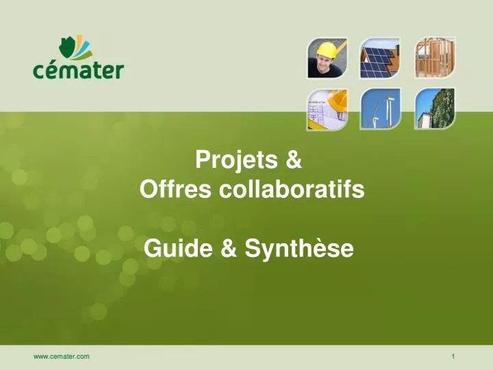 projets offres collaboratifs guide synth se
