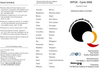 IAPQA - Cycle 2006