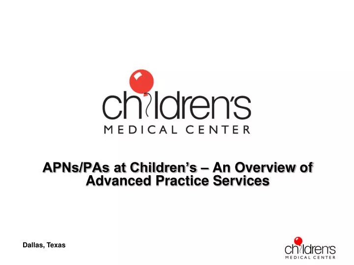 apns pas at children s an overview of advanced practice services