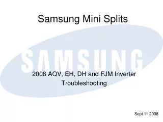 Samsung Mini Splits