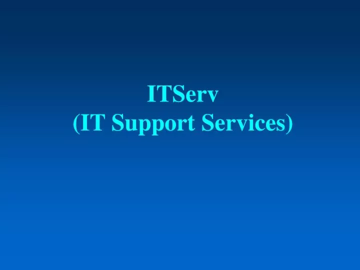 itserv it support services