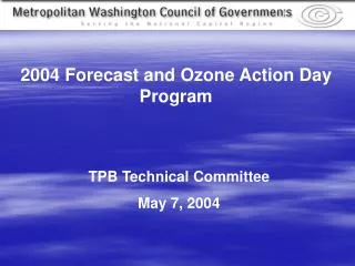 TPB Technical Committee May 7, 2004