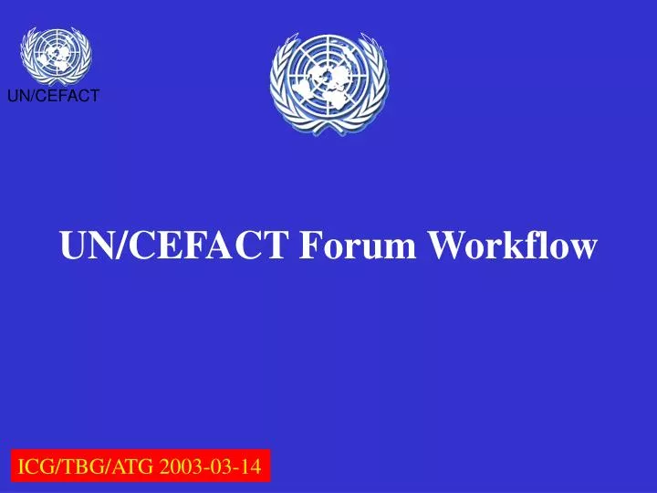 un cefact forum workflow