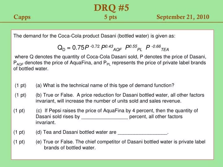 drq 5 capps 5 pts september 21 2010