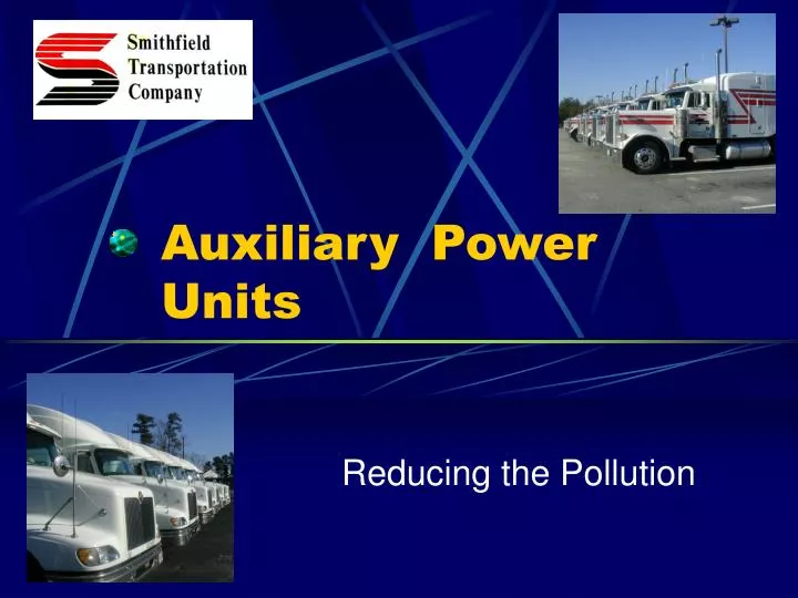 auxiliary power units