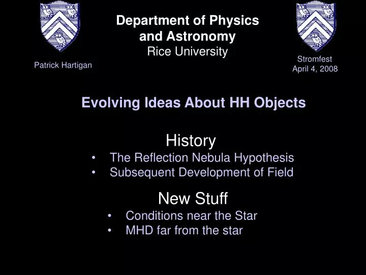 department of physics and astronomy rice university