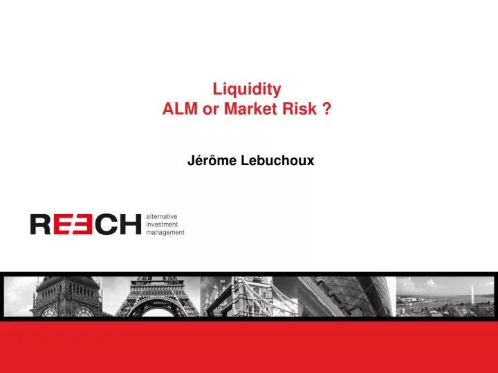 liquidity alm or market risk
