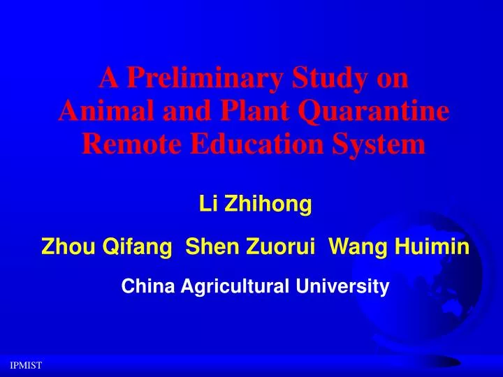 li zhihong zhou qifang shen zuorui wang huimin china agricultural university