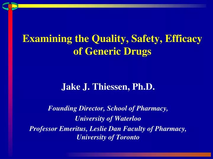 examining the quality safety efficacy of generic drugs