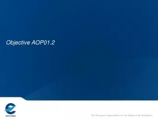 Objective AOP01.2
