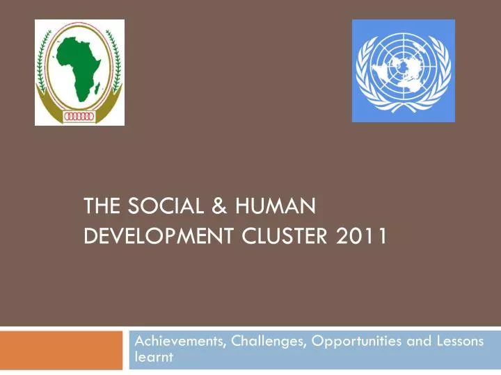 the social human development cluster 2011
