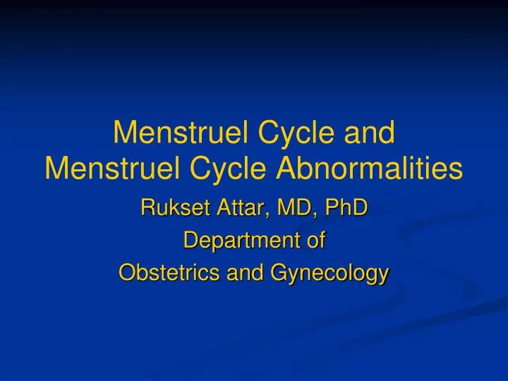 menstr uel cycle and menstr uel cycle abnormalities