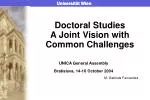 Doctoral Studies A Joint Vision with Common Challenges - slide 1