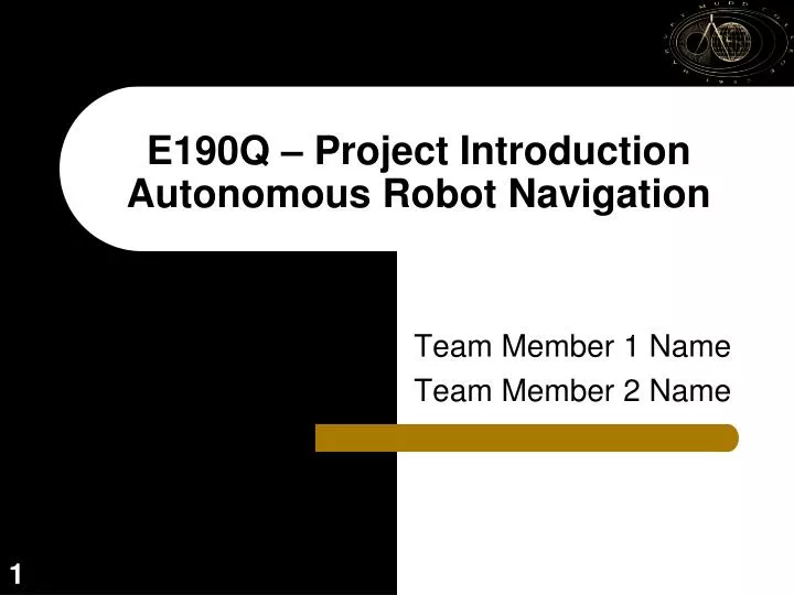 e190q project introduction autonomous robot navigation