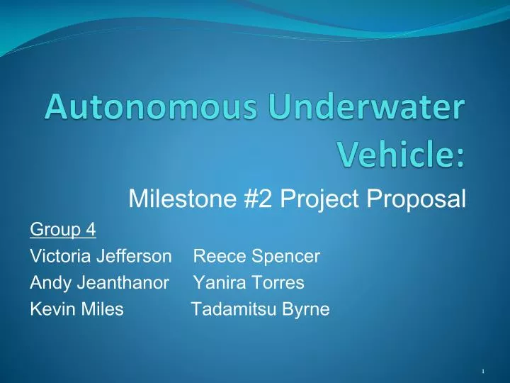 autonomous underwater vehicle