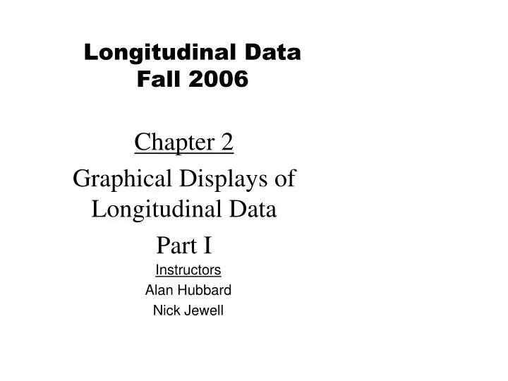 chapter 2 graphical displays of longitudinal data part i