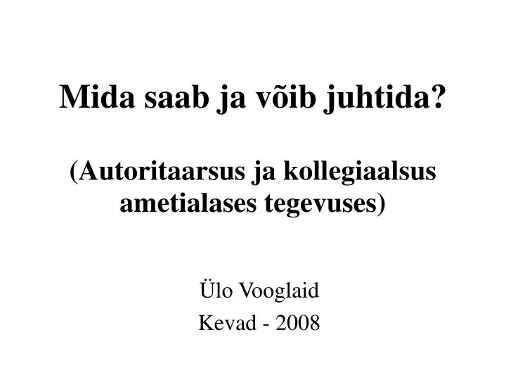 lo vooglaid kevad 2008