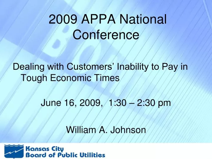 2009 appa national conference