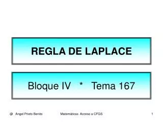 regla de laplace