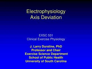 Electrophysiology Axis Deviation
