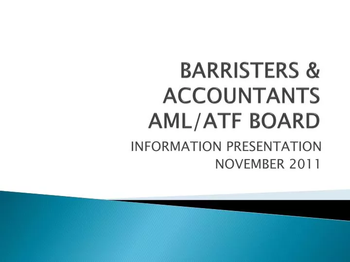 barristers accountants aml atf board