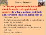 Cherokee High School Media Center Resources & Policies - slide 1