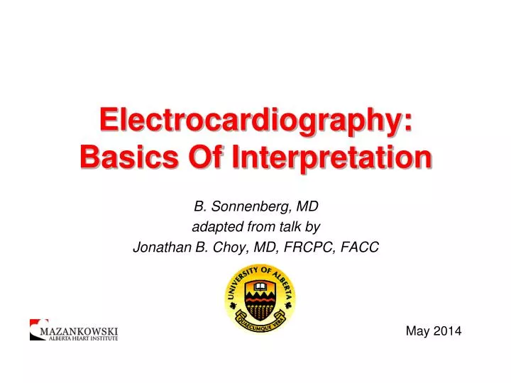 electrocardiography basics of interpretation