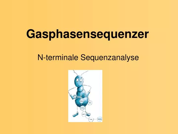 gasphasensequenzer