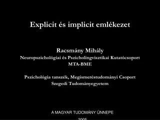explicit s implicit eml kezet