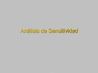 an lisis de sensitividad