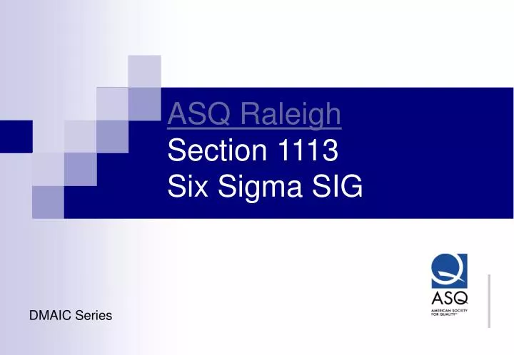 asq raleigh section 1113 six sigma sig
