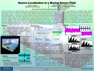Source Localization in a Moving Sensor Field