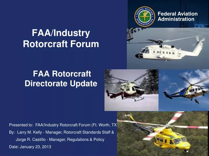 faa industry rotorcraft forum faa rotorcraft directorate update