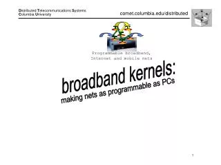 broadband kernels: